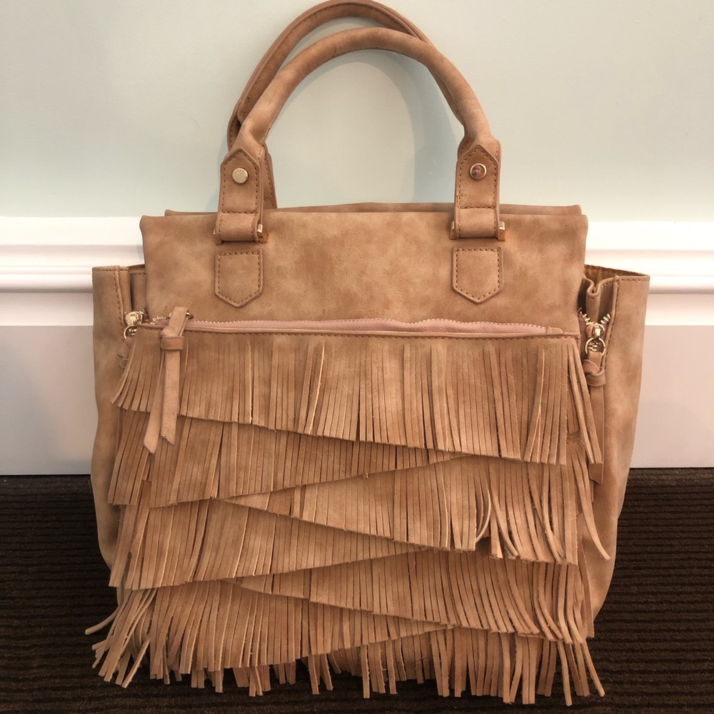 Free People Fringe Suede Bag